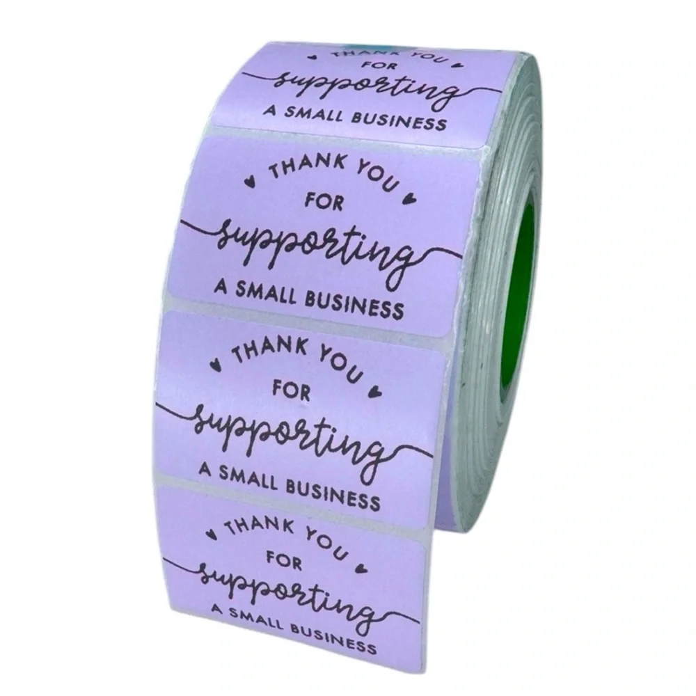 Thank You for Supporting My Small Business STICKER  packaging supplies 2" - Picture 2 of 4
